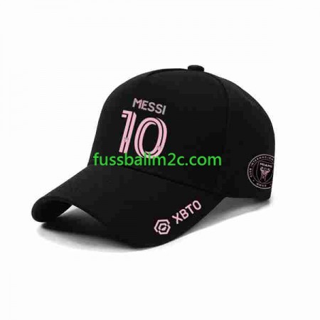 Inter Miami Messi 10 Schwarz Caps